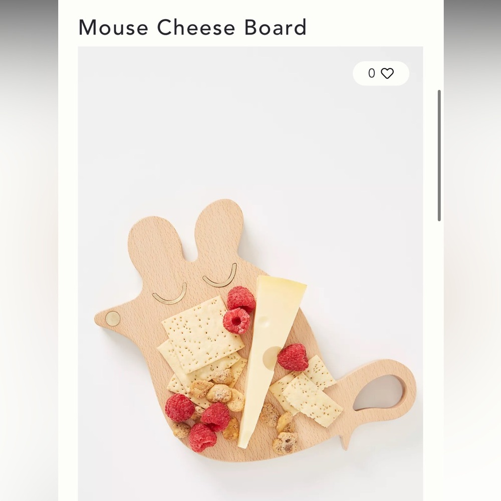 Anthropologie mouse cheese board - new!